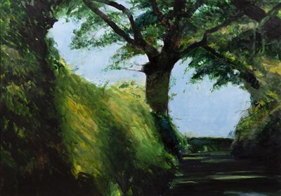 Lot 200 - David Prentice (b.1936) Shady Lane, signed and...