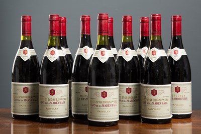 Lot 477 - Five bottles of Faiveley Nuits St Georges 1993...