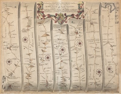 Lot 497 - John Ogilby The Road from Oxford to Salisbury,...