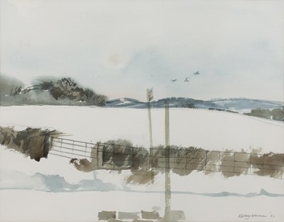 Lot 204 - Albany Wiseman (b.1930) Winter landscape,...