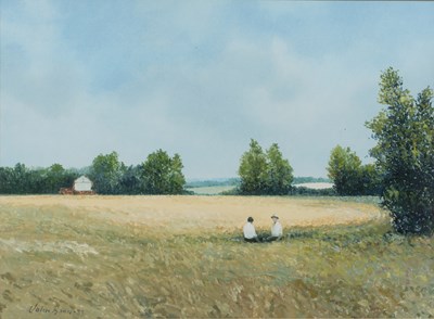 Lot 210 - John Bond (b.1945) A welcome rest, signed and...