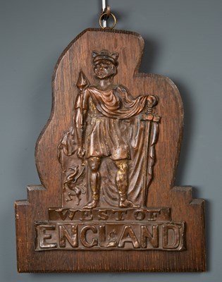 Lot 101 - A 19th century 'West of England' pressed metal...