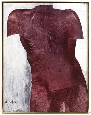 Lot 325 - Ulrico Schettini (b.1932) Male Torso - Maroon...