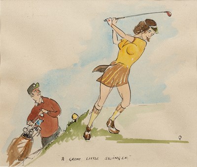 Lot 266 - 20th century English school Of golfing...