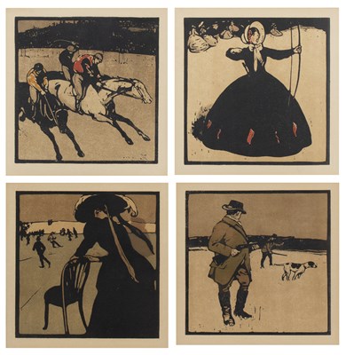 Lot 26 - Sir William Nicholson 'Racing', 'Archery',...