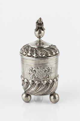 Lot 761 - An 18th century style German silver...