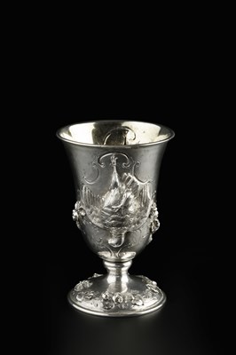 Lot 787 - A 19th century Continental silver goblet, of...