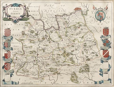 Lot 503 - Willem and Johannes Blaue Surrey, engraving,...