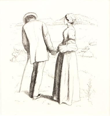 Lot 19 - After John Everett Millais A loving couple in...