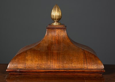Lot 11 - A 19th century walnut clock wall bracket with...