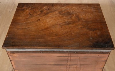 Lot 27 - A George III mahogany commode cabinet or chest...
