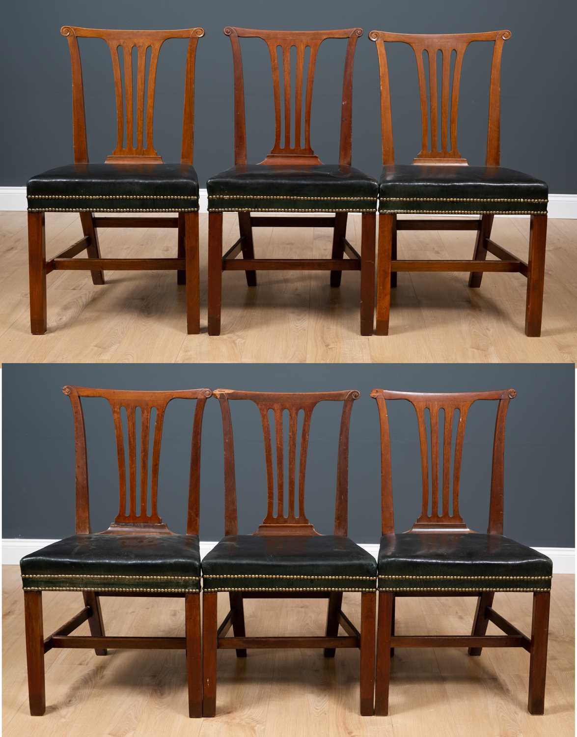 Lot 43 - A matched set of six George III and later...