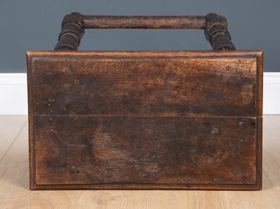 Lot 3 - A George III mahogany press cupboard with...