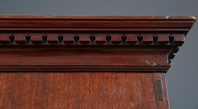 Lot 3 - A George III mahogany press cupboard with...