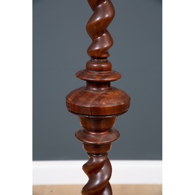 Lot 47 - An 18th century yew wood torchiere with...