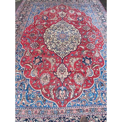 Lot 638 - A late 20th century Middle Eastern red and...