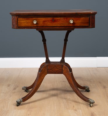 Lot 46 - A George III mahogany reading table the...