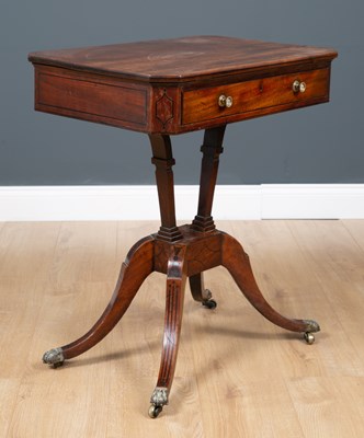 Lot 46 - A George III mahogany reading table the...
