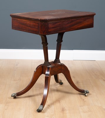 Lot 46 - A George III mahogany reading table the...