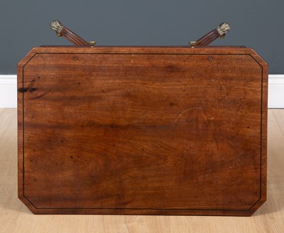 Lot 46 - A George III mahogany reading table the...
