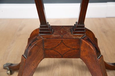 Lot 46 - A George III mahogany reading table the...