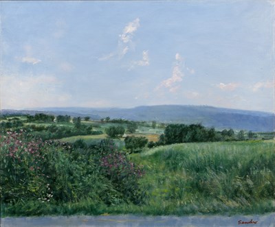 Lot 22 - Christopher Sanders (1905-1991) Landscape in...