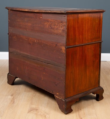Lot 49 - A mid 19th century mahogany cabinet with two...
