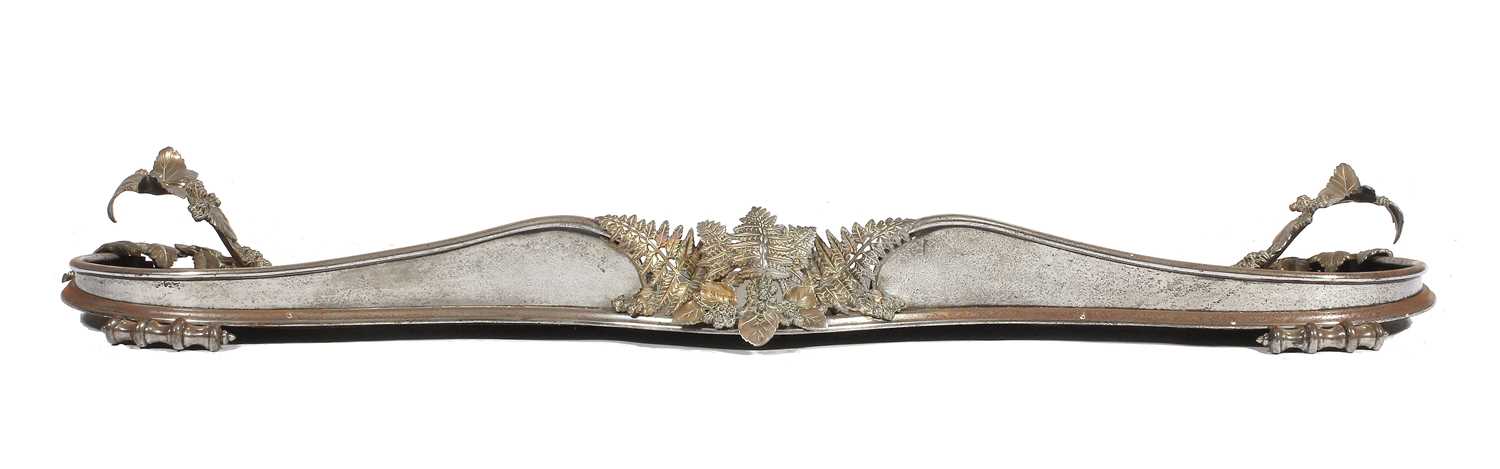Lot 40 - A Victorian brass and steel fern and...