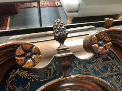 Lot 5 - A George III unusual sized oak eight day...