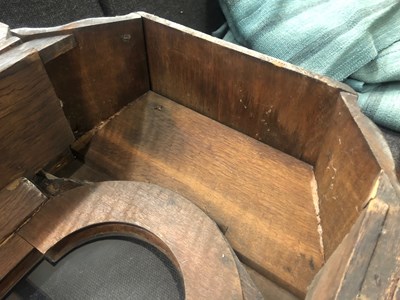 Lot 5 - A George III unusual sized oak eight day...
