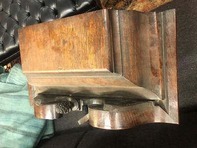 Lot 5 - A George III unusual sized oak eight day...