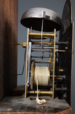 Lot 5 - A George III unusual sized oak eight day...