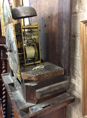 Lot 5 - A George III unusual sized oak eight day...