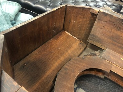 Lot 5 - A George III unusual sized oak eight day...