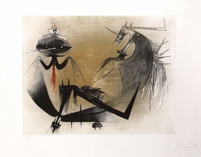 Lot 159 - Wilfredo Lam (1902-1982) Trois Personnages...