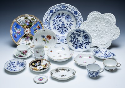 Lot 251 - Collection of Meissen porcelain  consisting of...