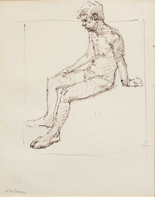 Lot 252 - John Newberry (b.1934) Female nude study,...
