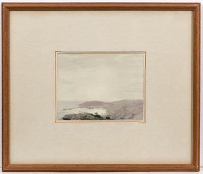 Lot 256 - John Newberry (b.1934) Cliffs above Xlendi Bay,...