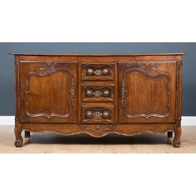 Lot 198 - An 18th century French chestnut enfilade with...