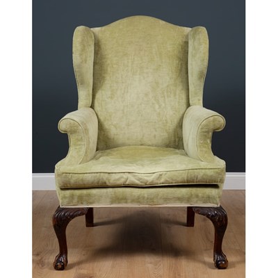 Lot 392 - A late 19th century Georgian style green...