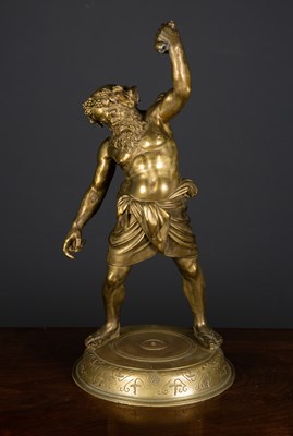 Lot 442 - An ormolu cast figure of Silenus, stamped G...