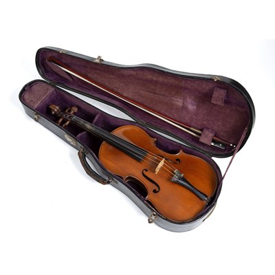 Lot 117 - A French viola with two piece back and...