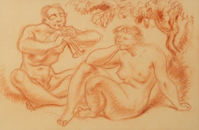 Lot 629 - Eric J. Laws, a 20th century pastoral scene of...