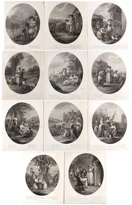 Lot 48 - Thomas Macklin (pubs) A set of eleven months...