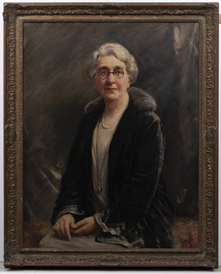 Lot 306 - Frank C King (act.1911-1929) Portrait of Mrs...