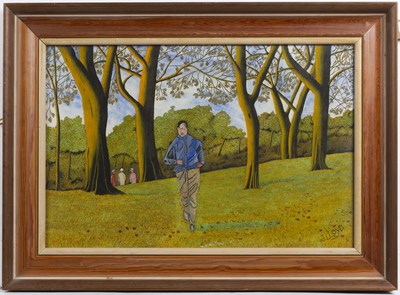Lot 302 - James Lloyd (1905-1974) The Jogger, signed,...