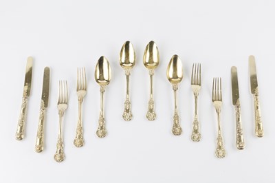 Lot 800 - A 19th century French silver gilt King's...