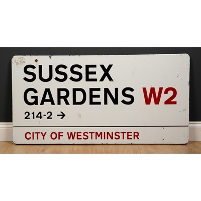 Lot 588 - Sussex Gardens 214-2 -> W2, an enamelled City...