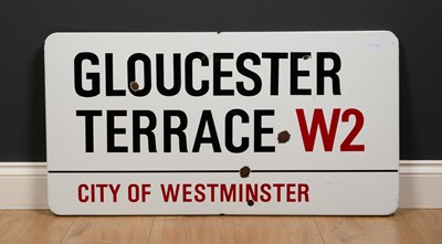 Lot 590 - Gloucester Terrace W2, an enamelled City of...