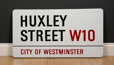 Lot 591 - Huxley Street W10, an enamelled City of...